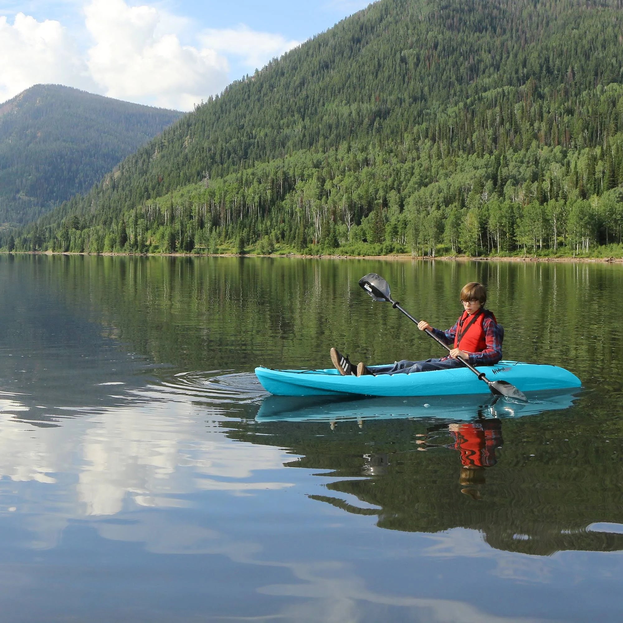 Lifetime Hydros 85 Sit-On-Top Kayak Paddle Included Glacier Blue - MadeInUSA