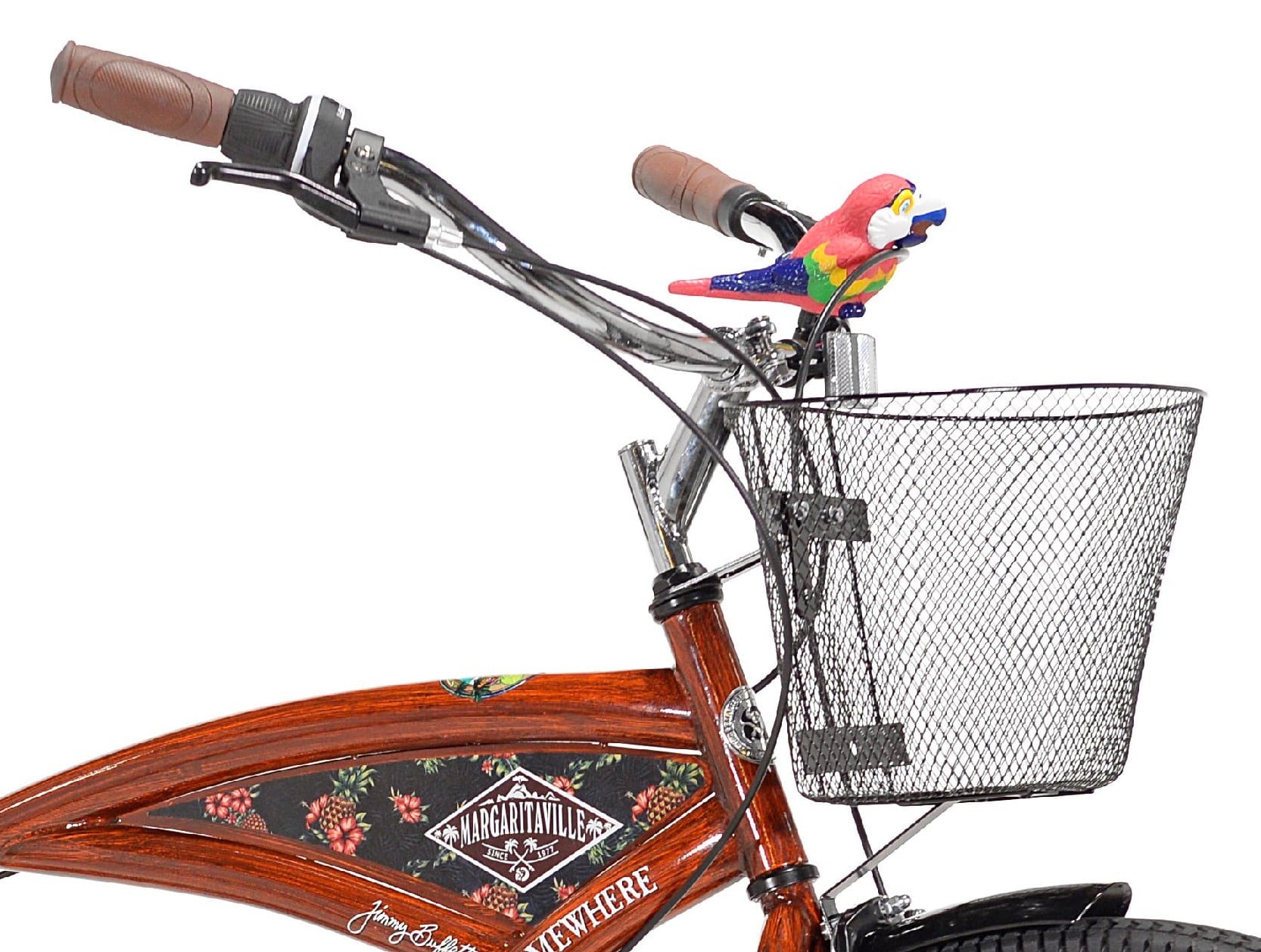 26 Margaritaville Men's Cruiser Bike. Wood Grain Color