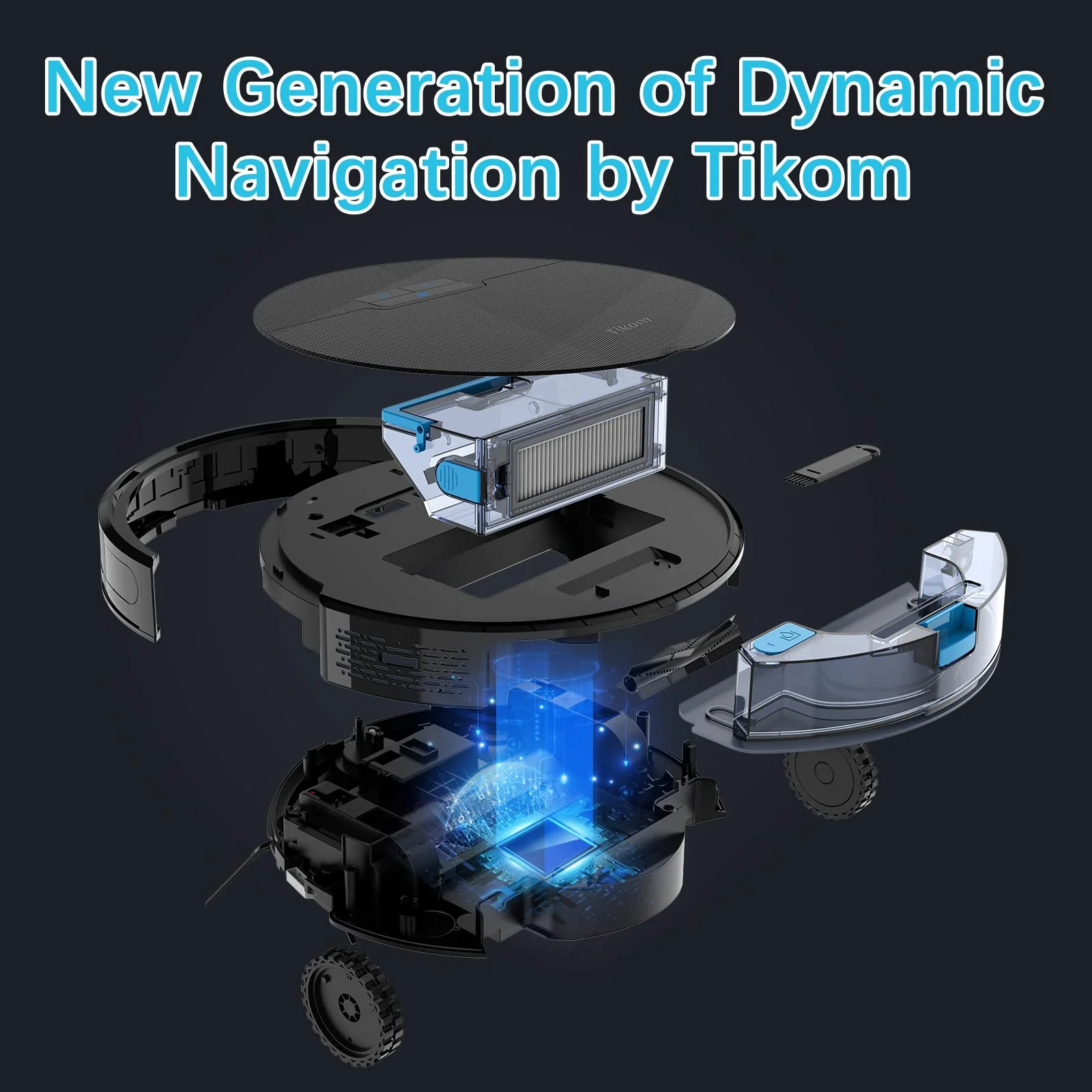 Tikom Robot Vacuum and Mop. G8000 Robot Vacuum Cleaner