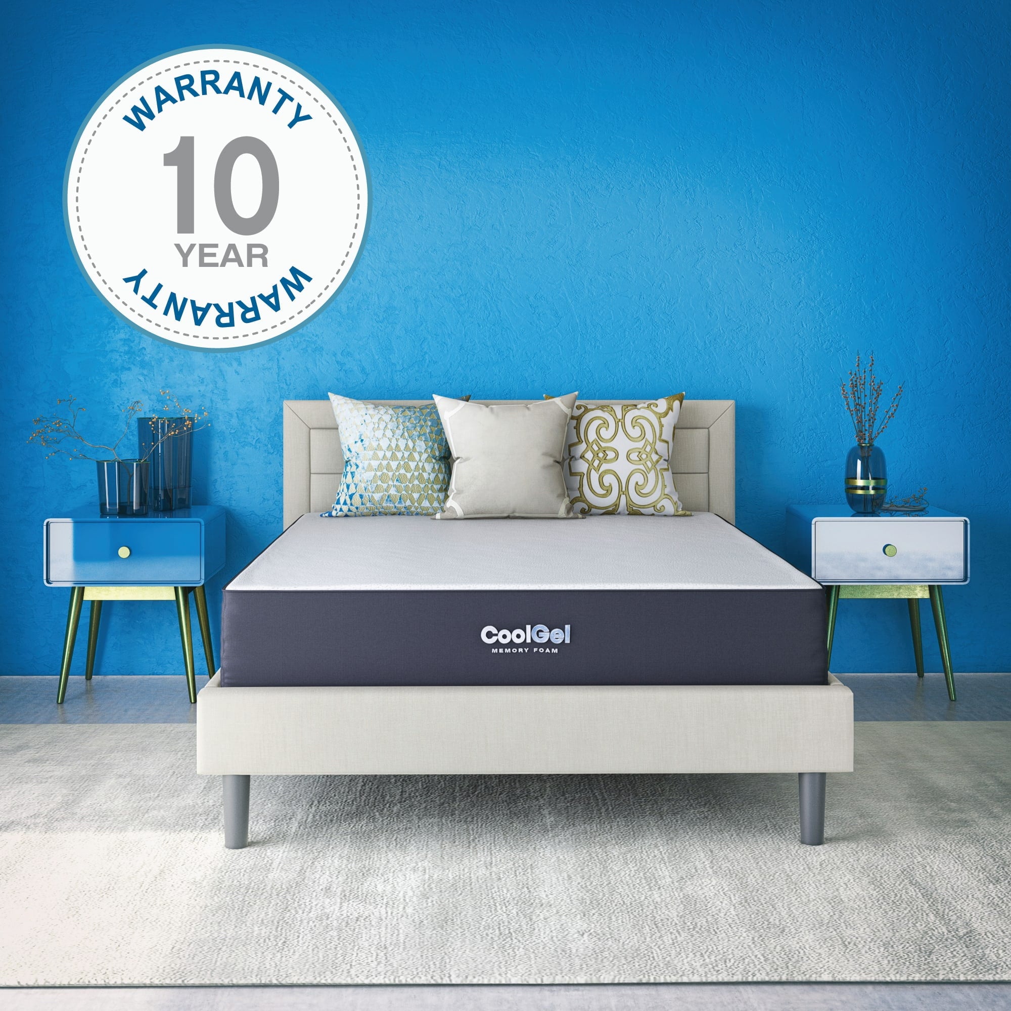 Gel 10 Gel Memory Foam Mattress. Queen
