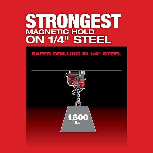 M18 FUEL 18V Lithium-Ion Brushless Cordless 1-1/2 in. Lineman Magnetic Drill High Demand Kit w/ Two 8.0Ah Batteries