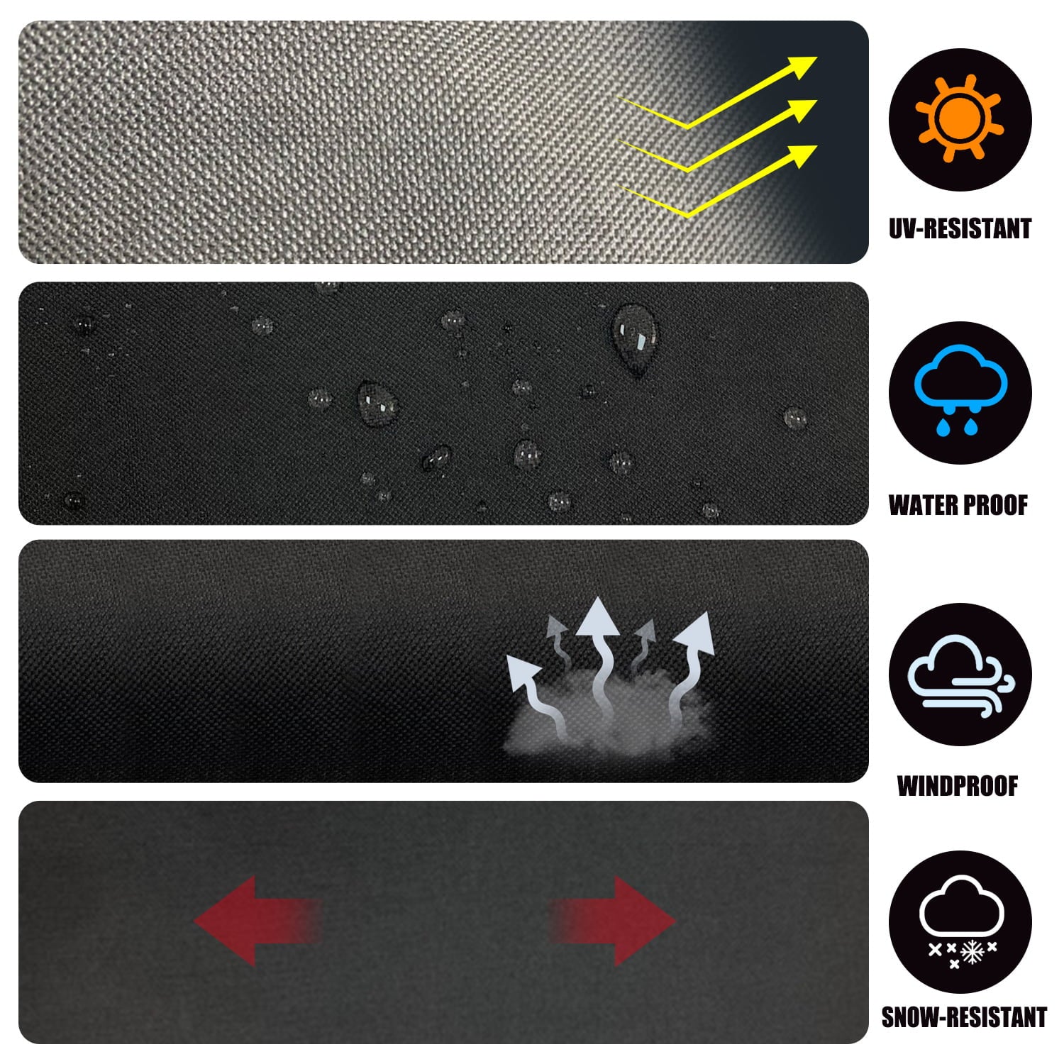 Grill Griddle Cover for Blackstone 36 inch 4 Burner Griddle. Heavy Duty Flat Top Griddle Station Cover with Waterproof Sealed Seams. Durable FadeStop Material