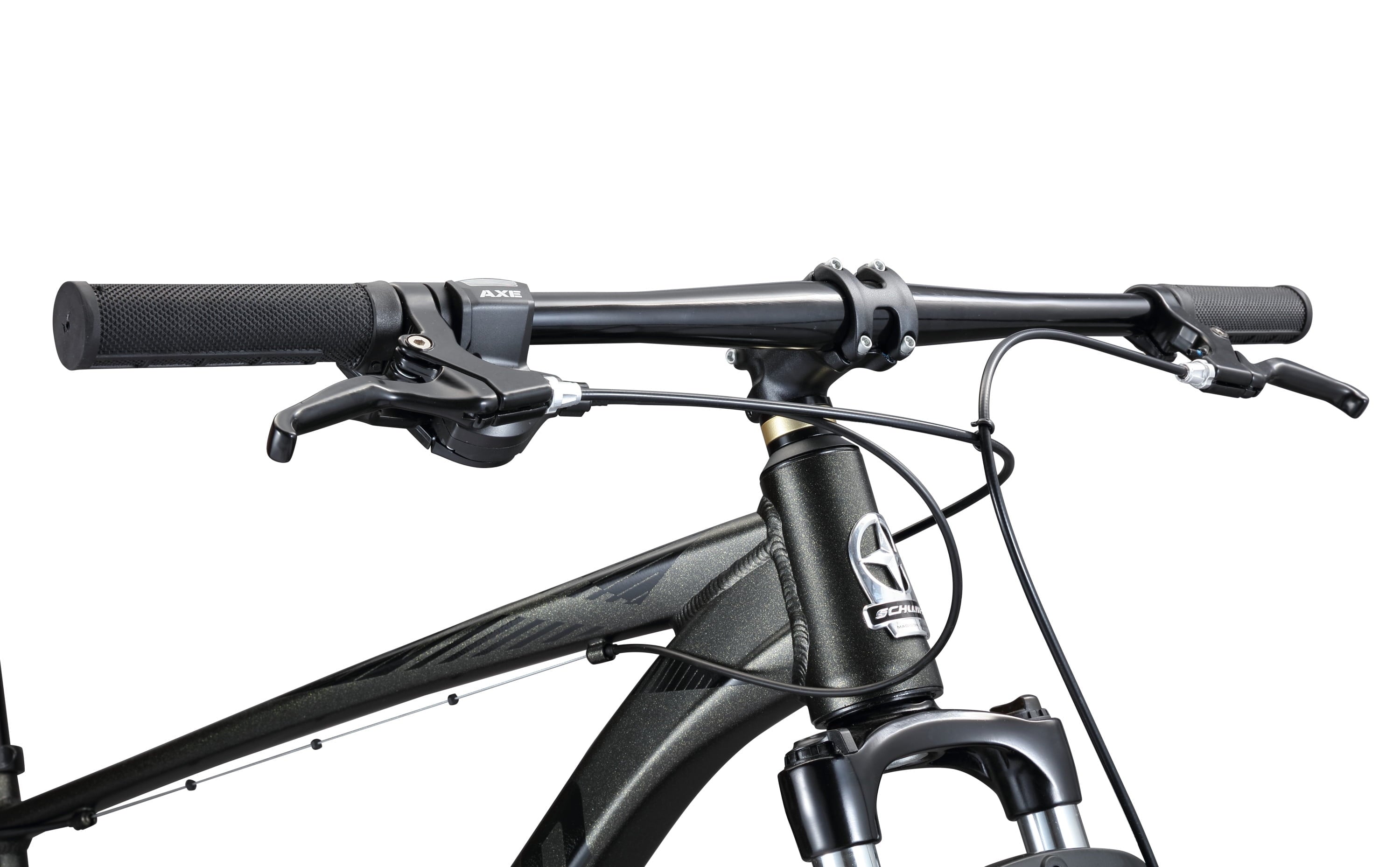 29-in. Axum Mens Mountain Bike. 19-in Frame. 8 Speeds. Black