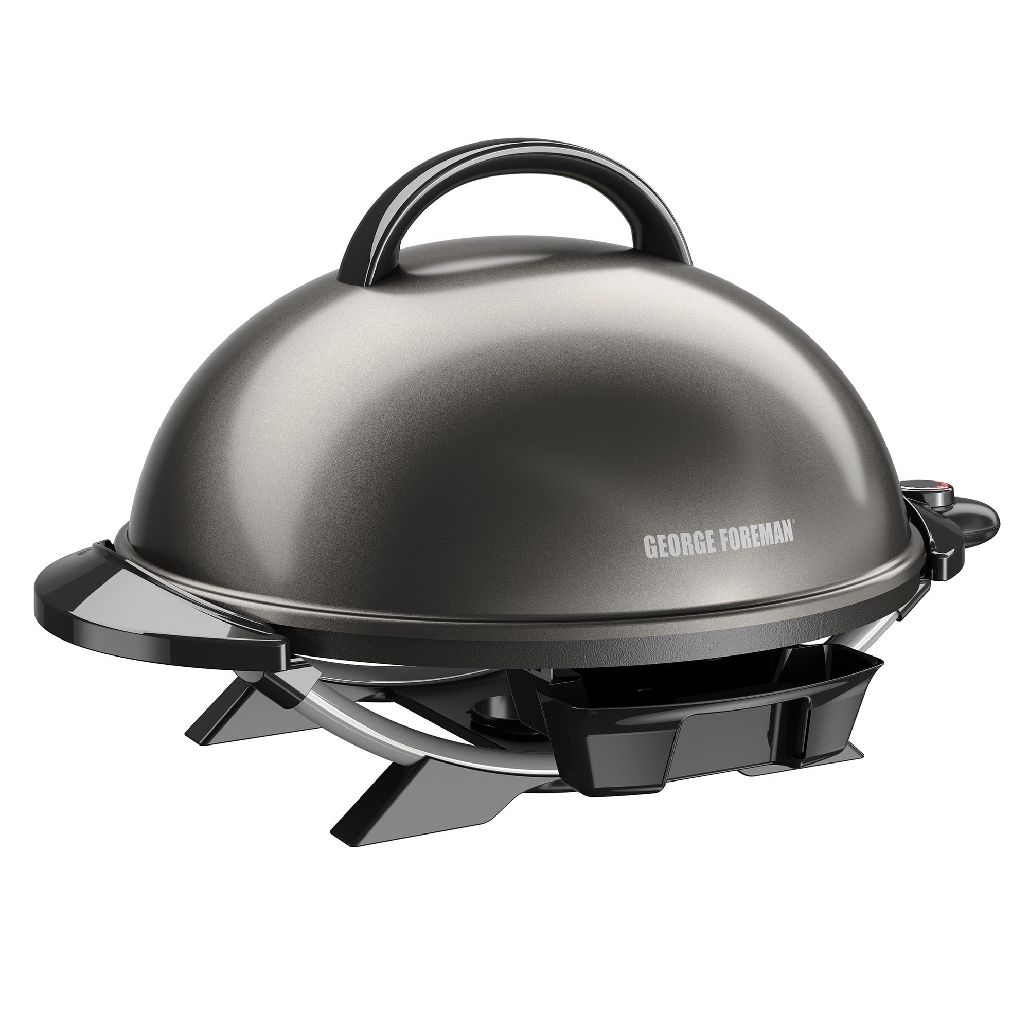Foreman 15 Serving Nonstick Indoor/Outdoor Electric Grill in Gun Metal