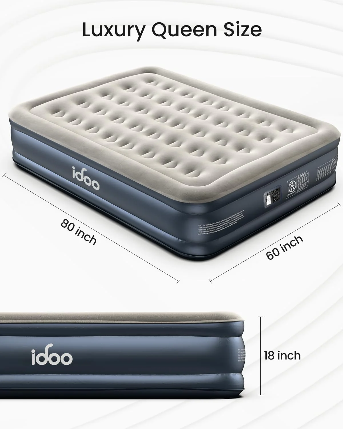 iDOO Queen Air Mattress with Built in Pump