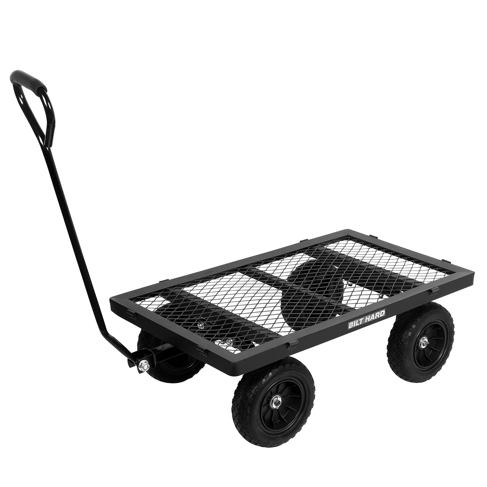 BILT HARD 880 lbs 10 Flat Free Tires Steel Garden Cart