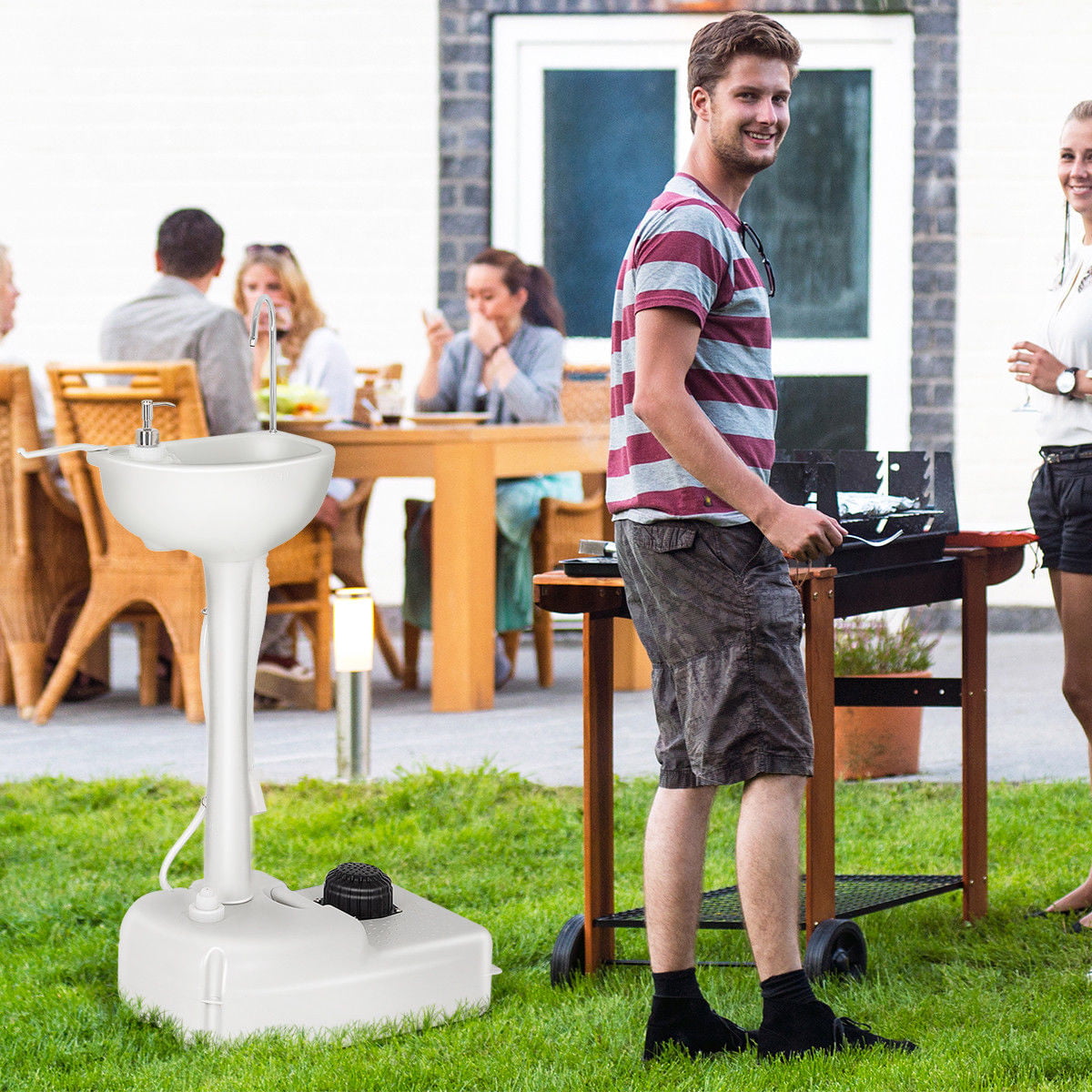 Portable Camping Sink Hand Wash Station Basin. Standard