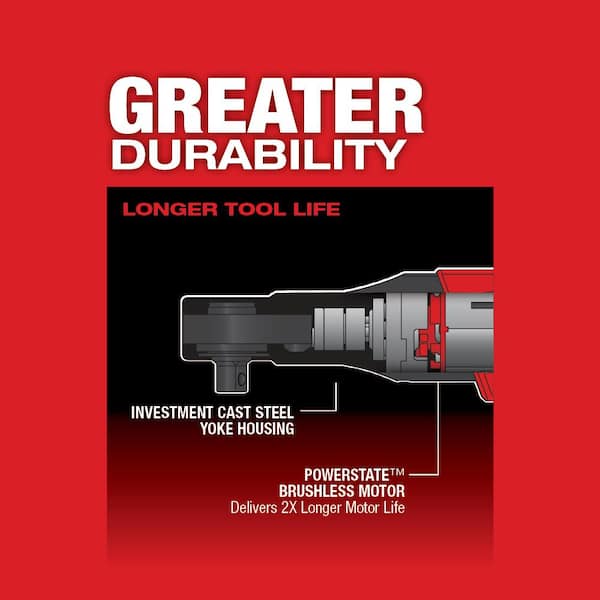 M12 FUEL 12V Lithium-Ion Brushless Cordless 3/8 in. Ratchet with M12 2.0Ah Battery