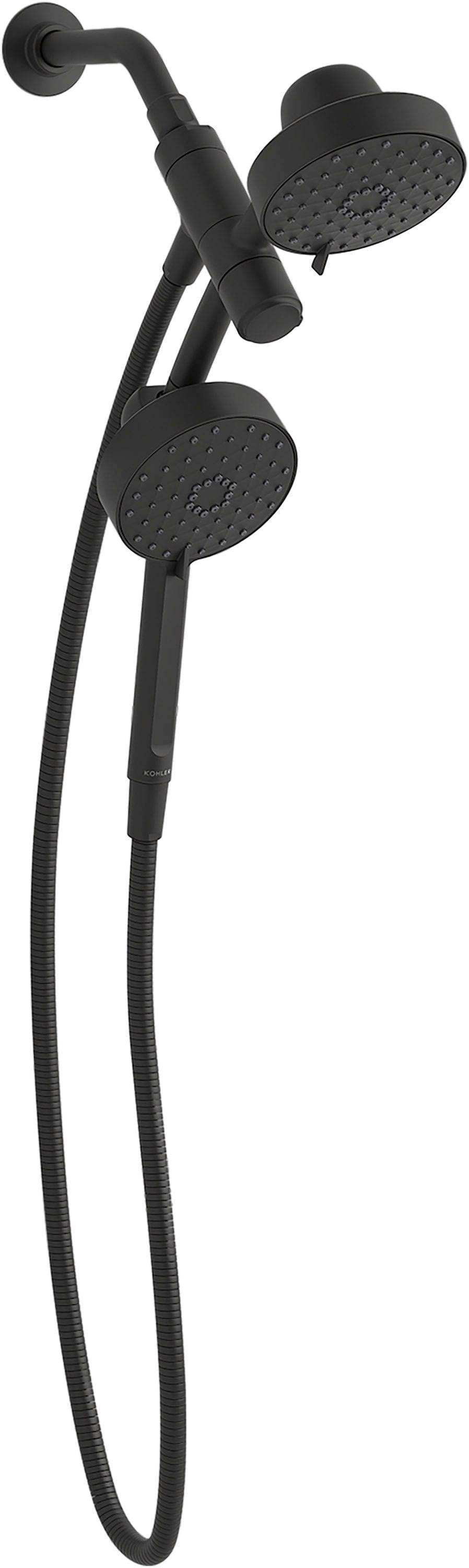 Kohler K-23218-G Awaken 2-in-1 Multifunction 1.75 GPM Shower Combo Kit - Matte Black