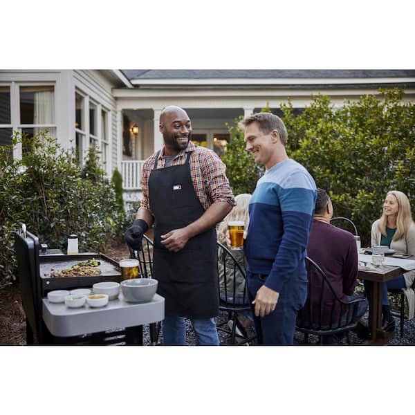 3 Burner Propane Gas Grill 28 in. Flat Top Griddle in Black