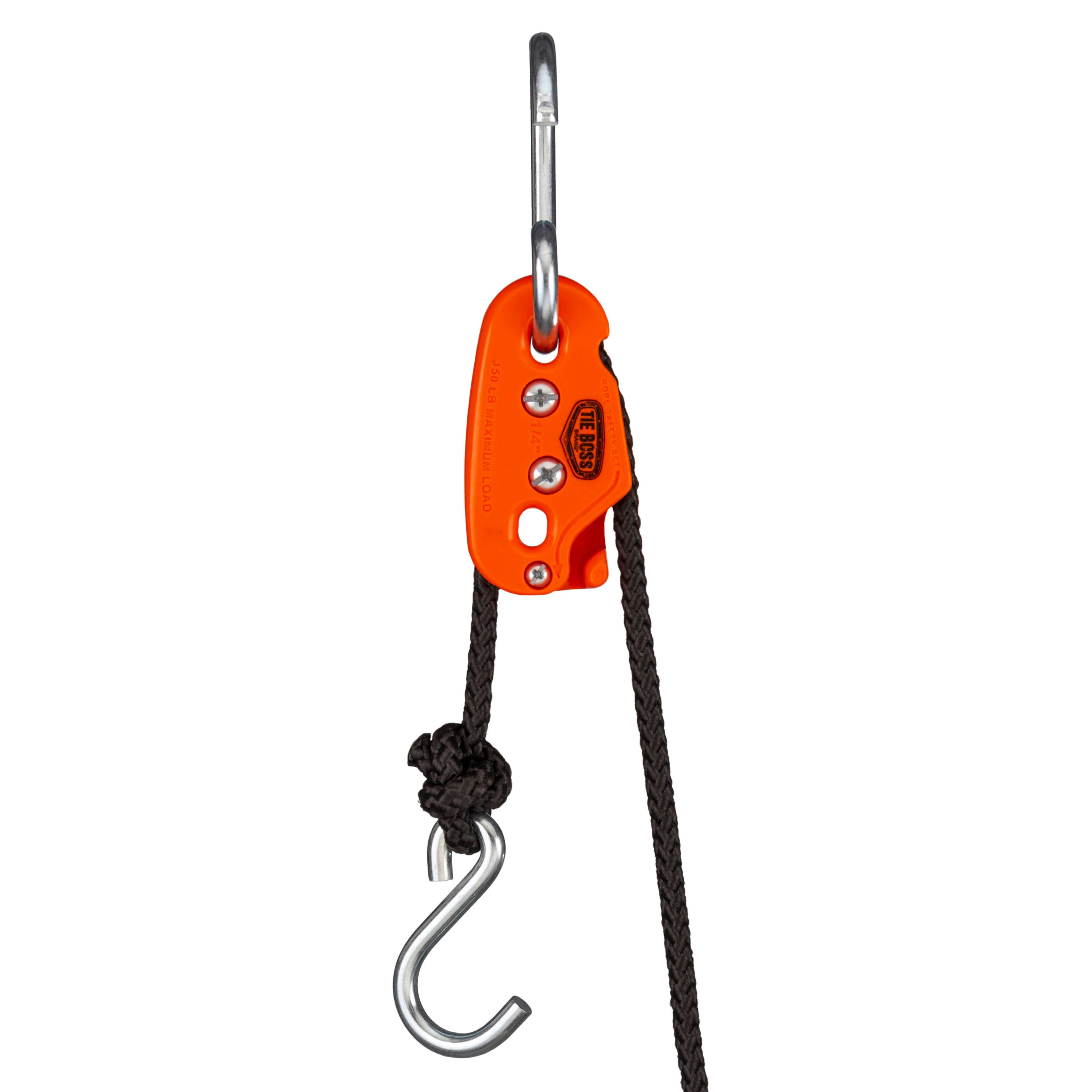 1/4 in. Orange Tie Boss 150 lb. Maximum 12 ft. Rope