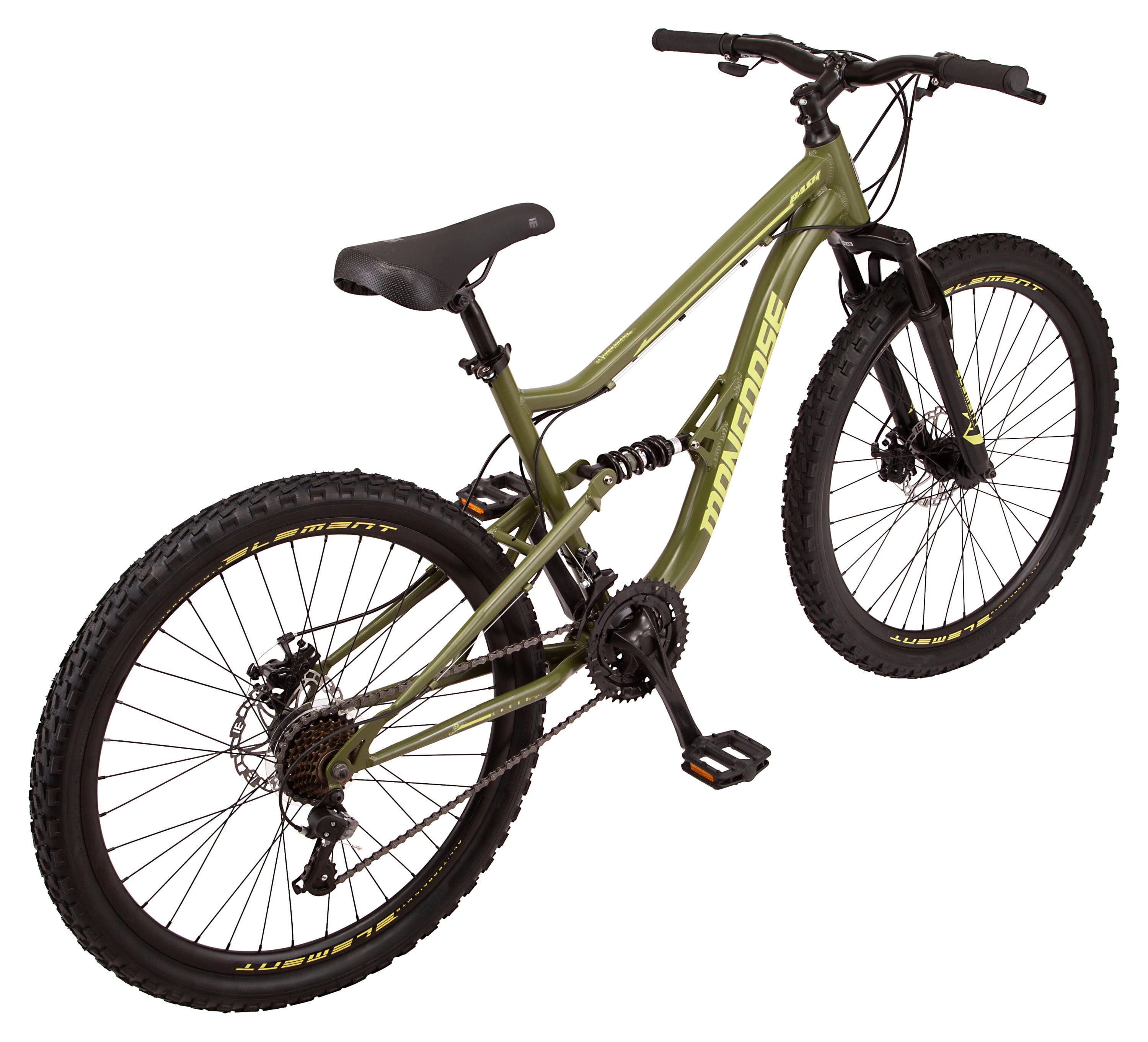 Bash Suspension mountain bike. 21 speeds. 26-inch wheels. green