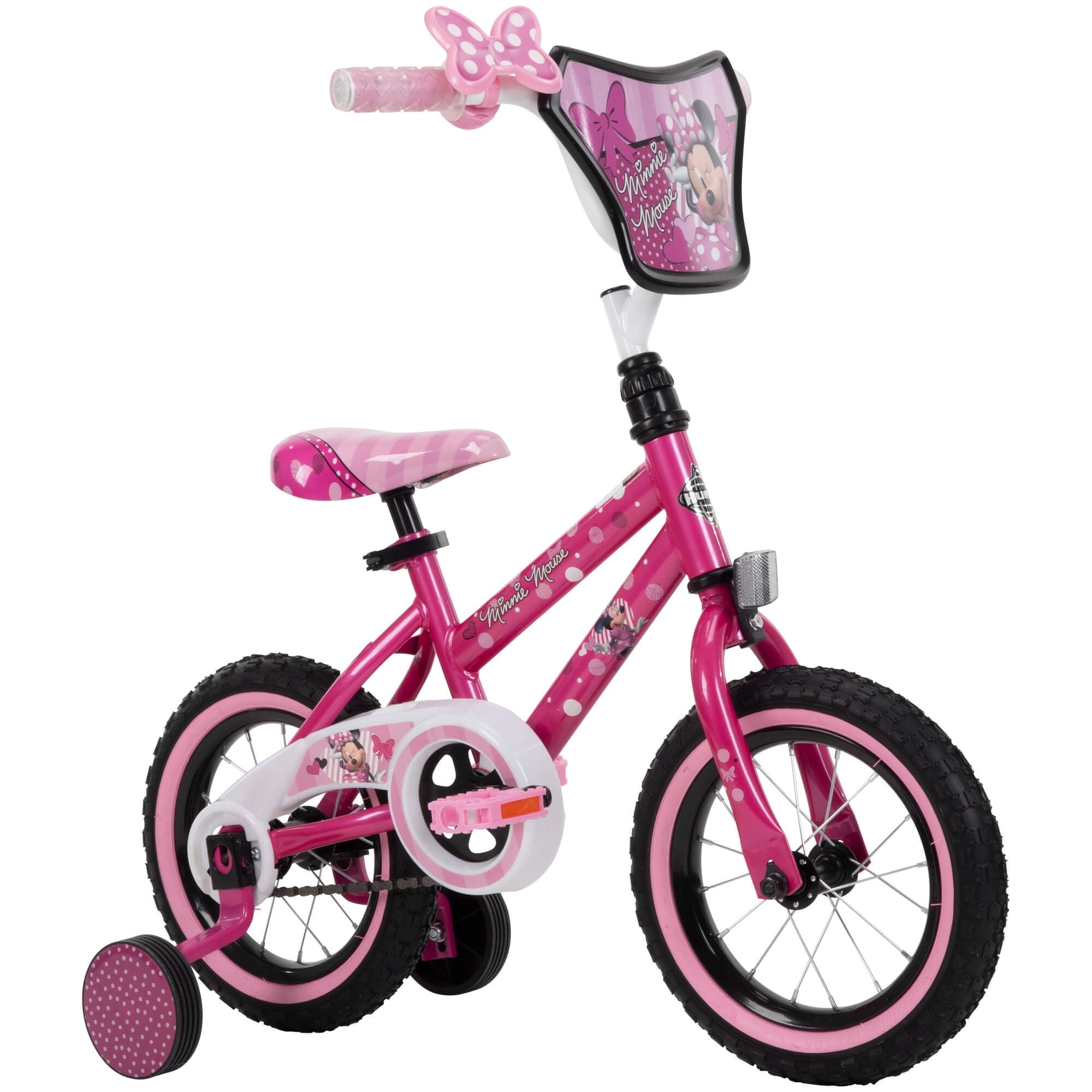 12 in. Minnie Mouse Bike with Training-Wheels for Girl's. Pink by Huffy