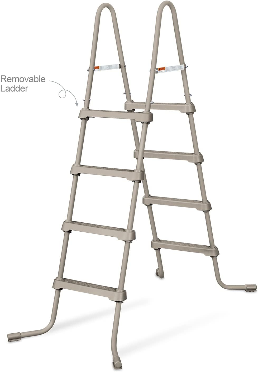 Funsicle 16ft x 48in Round Oasis Designer Above Ground Pool. Dark Double Rattan with SkimmerPlus Filter Pump & Ladder - MadeInUSA