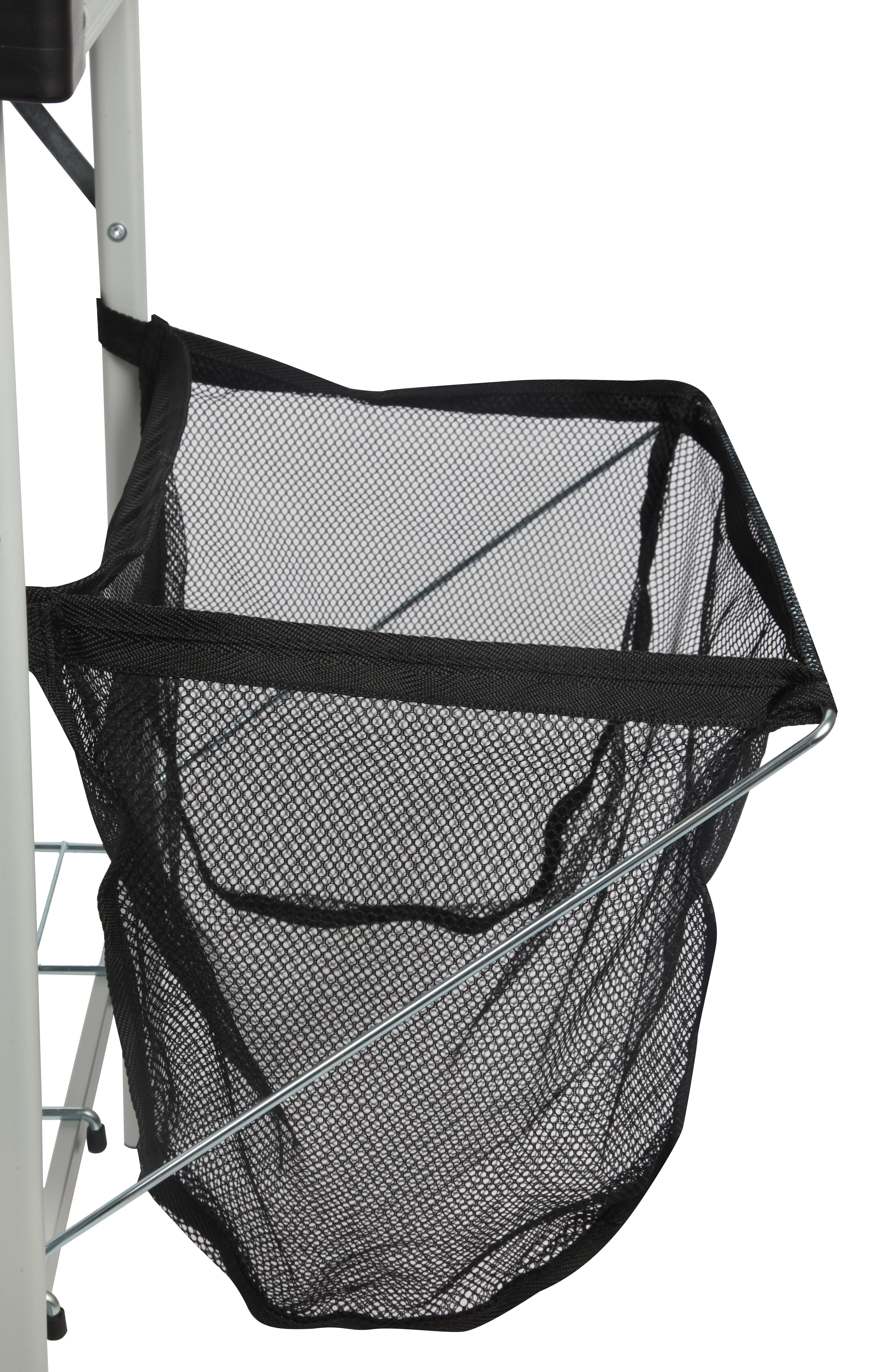 Trail Camping Table. Silver. 39 L in x 19.7 W in x 76 H in