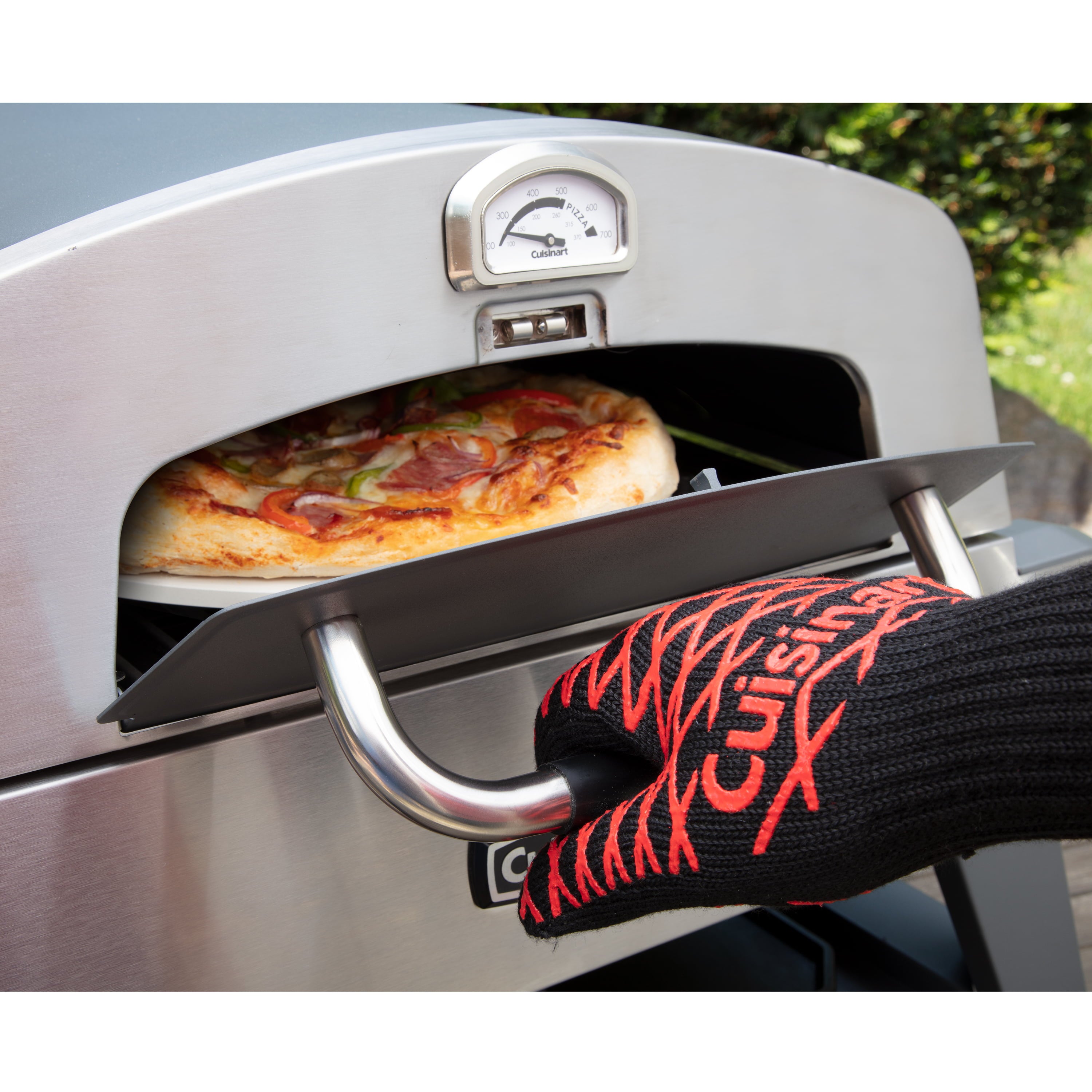 3-in-1 Pizza Oven. Griddle. and Grill