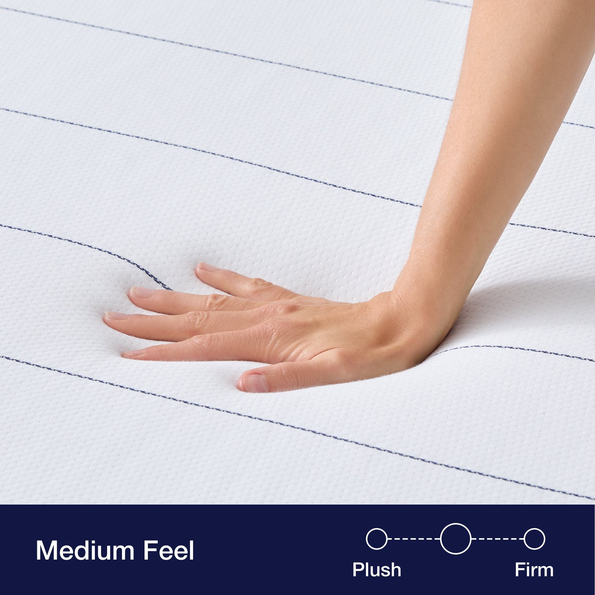 Home 10�� Hybrid of Gel Memory Foam and Pocket Coils Mattress. Queen