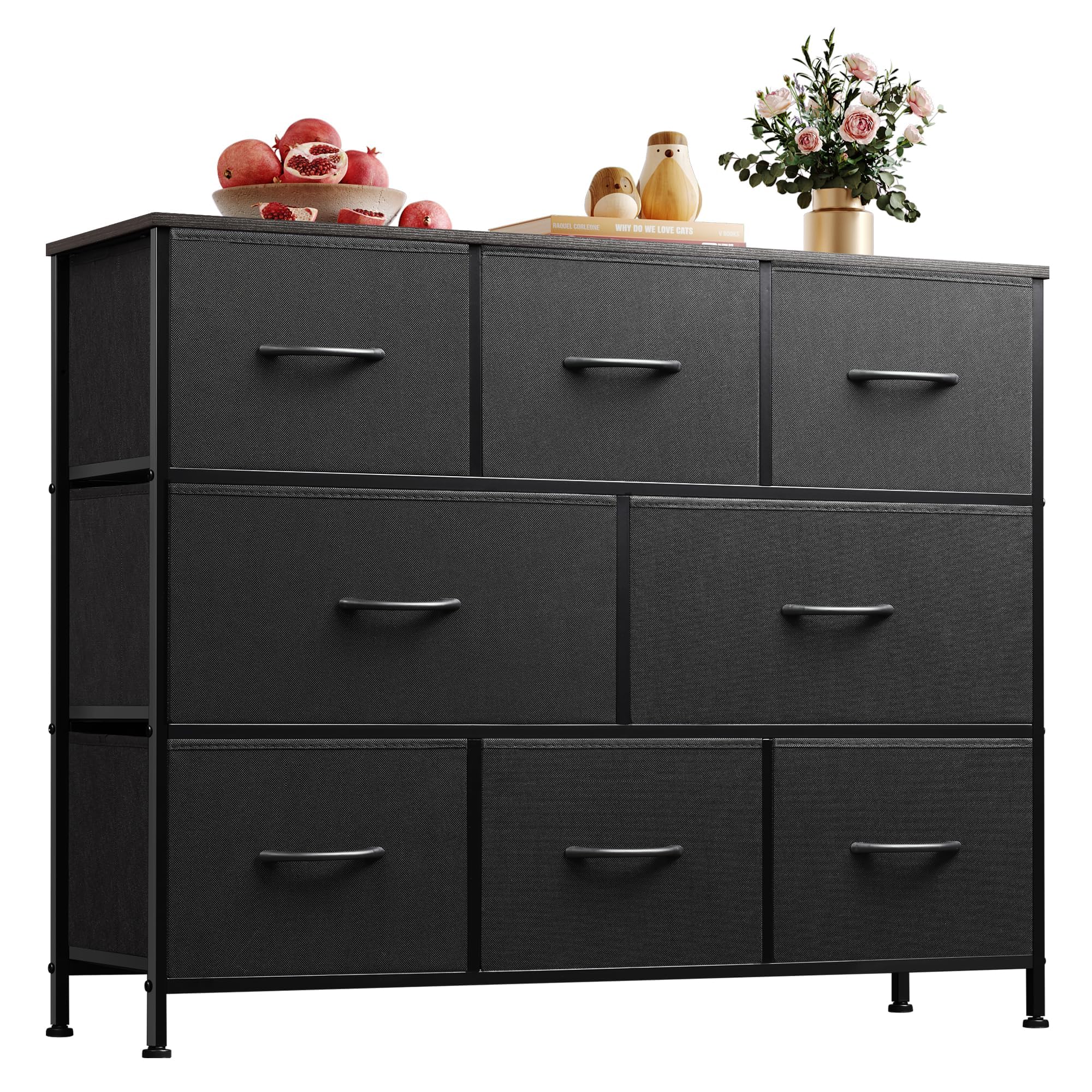 WLIVE Fabric Dresser for Bedroom. Storage Drawer Unit