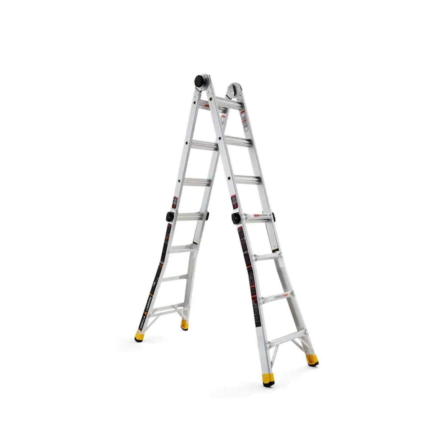 Gorilla Ladders 18 ft. Reach MPXA Aluminum Multi-Position Ladder with 300 lbs. Load Capacity Type iA Duty Rating-Instock