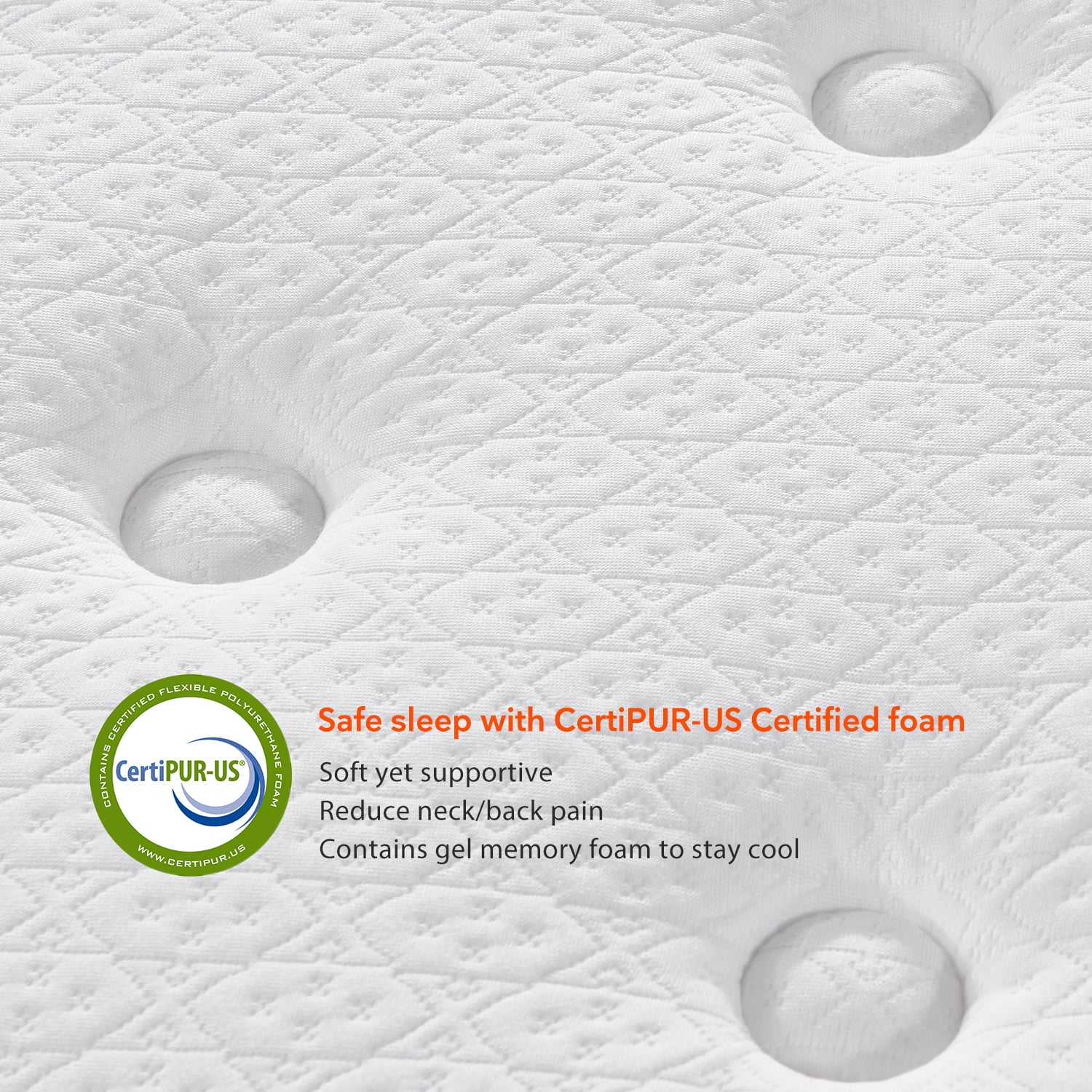 Island 10-Inch Pocket Spring Hybrid Mattress in a Box. Queen Mattress