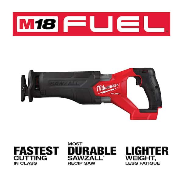 M18 FUEL GEN-2 18V Lithium-Ion Brushless Cordless SAWZALL Reciprocating Saw w/(2) 6.0 Ah Batteries
