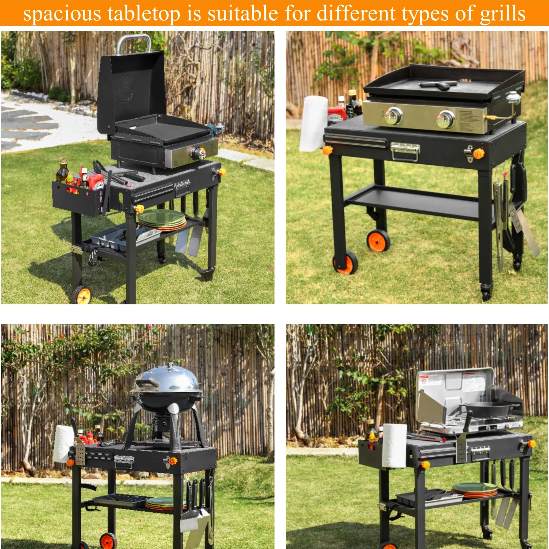 JiRiCHMi Outdoor Grill Table. Blackstone Griddle Stand