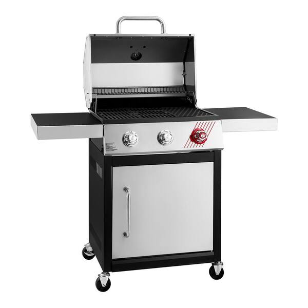 3-Burner Propane Gas Grill in Stainless Steel with TriVantage Multifunctional Cooking System
