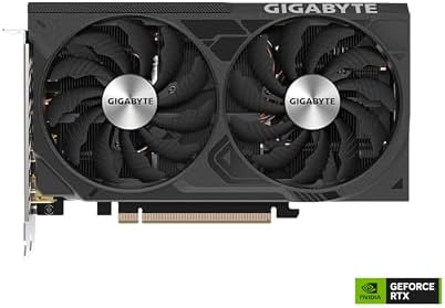 2025 GIGABYTE GeForce RTX 4060 Ti WINDFORCE OC 16G Graphics Card  2X WINDFORCE Fans  16GB 128-bit GDDR6  GV-N406TWF2OC-16GD Video Card