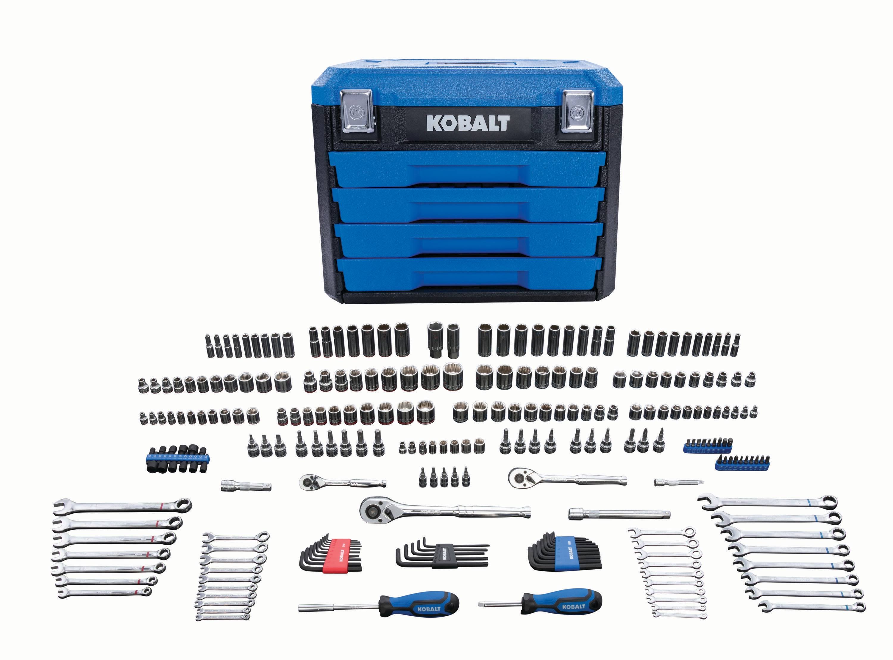 Kobalt 250 Piece Mechanic&s Tool Set in 4-Drawer Case 81700