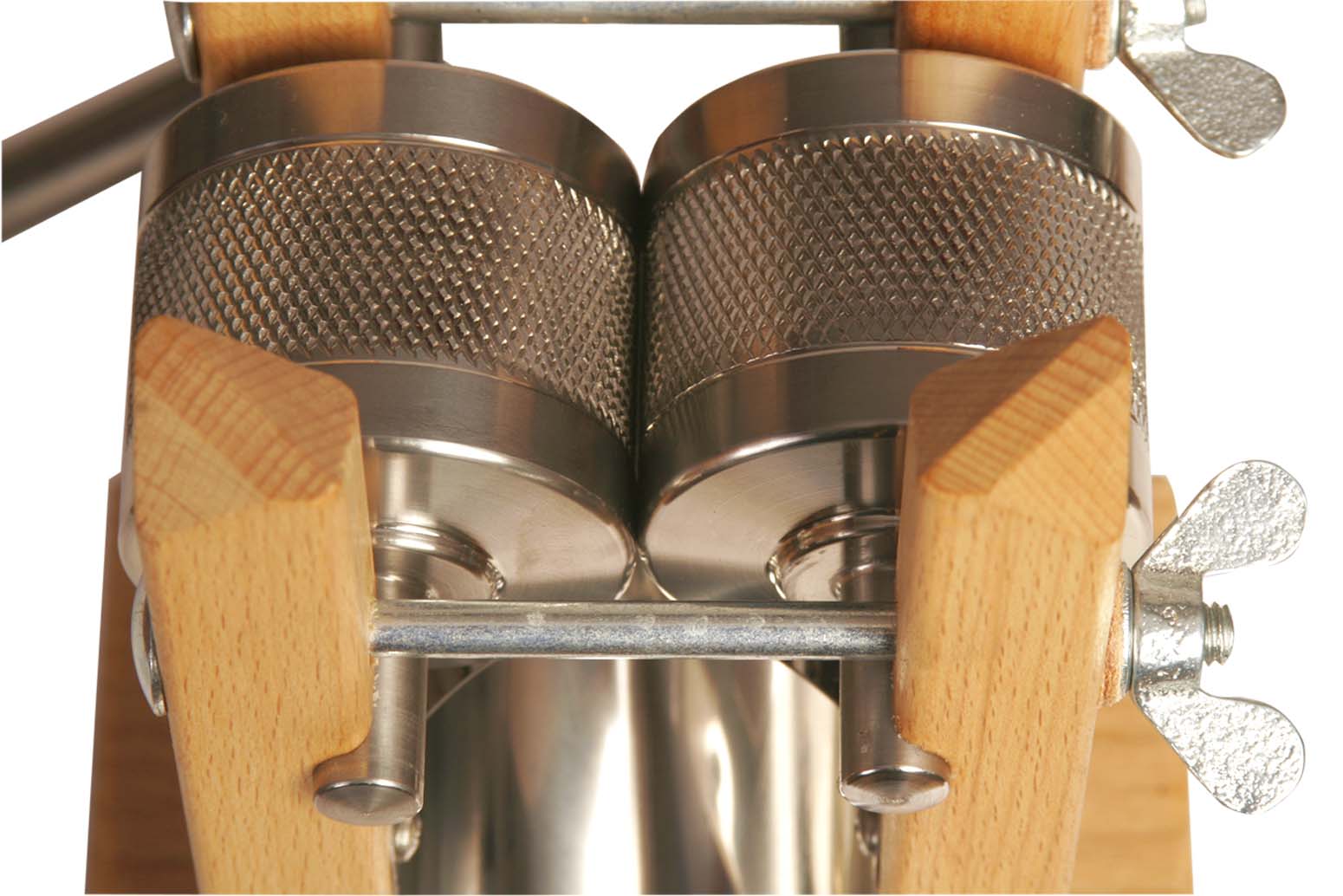 Eschenfelder Grain Flaker. Table Model. Wooden Funnel