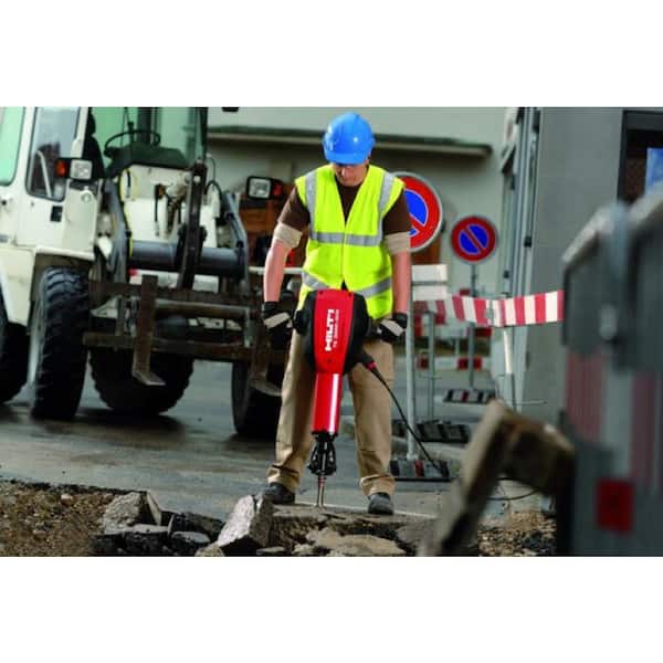 15 Amp 120V Hex 28 Corded 32.3 in x 23.1 in. x 8.6 in. TE-3000 AVR Electric Jack Hammer with Trolley. Cord and Chisels