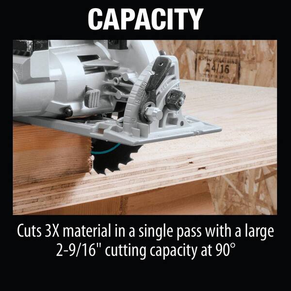 18V X2 LXT Lithium-Ion (36V) Brushless Cordless Rear Handle 7-1/4 in. Circular Saw w/BONUS 5.0Ah Battery 2 Pack