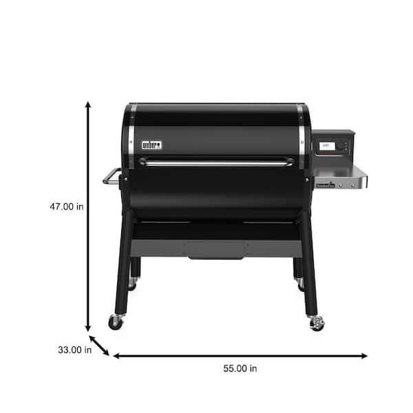 SmokeFire EX6 Wood Fired Pellet Smart Grill in Black (2nd Gen)