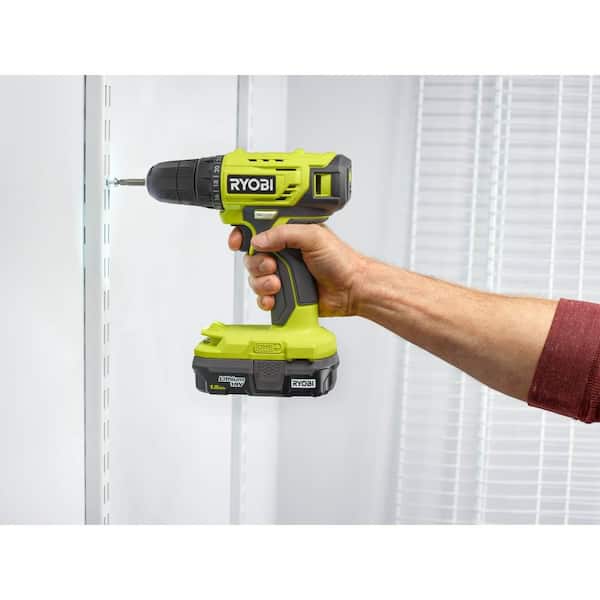 ONE+ 18V Cordless 3/8 in. Drill/Driver Kit with 1.5 Ah Battery. Charger. and Drill and Drive Kit (95-Piece)