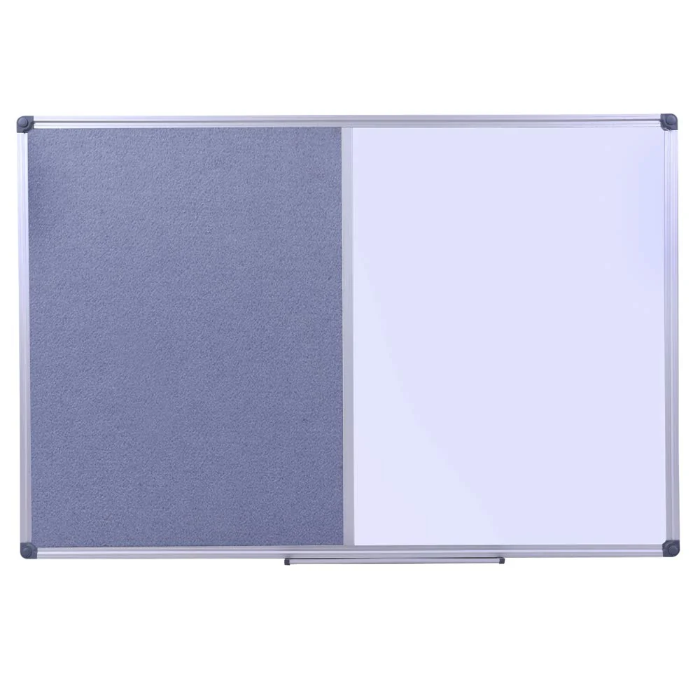 DexBoard 48 x 36 Inch Large Bulletin/Dry Erase Combo Board