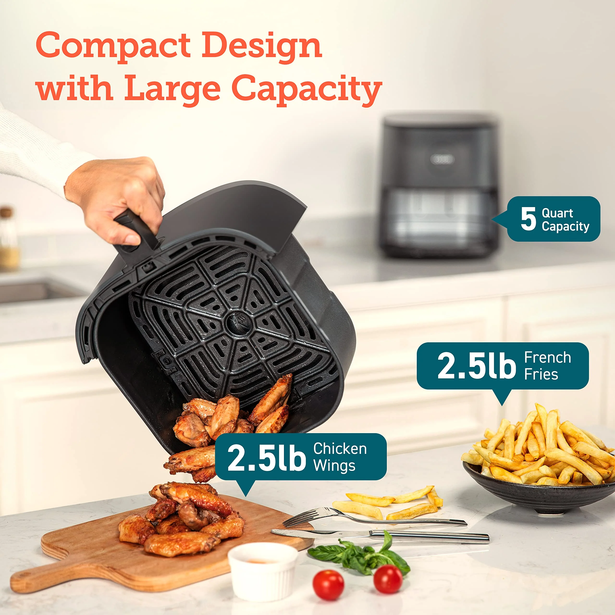 COSORI Pro LE 5-Qt Compact Airfryer. UP to 450?H
