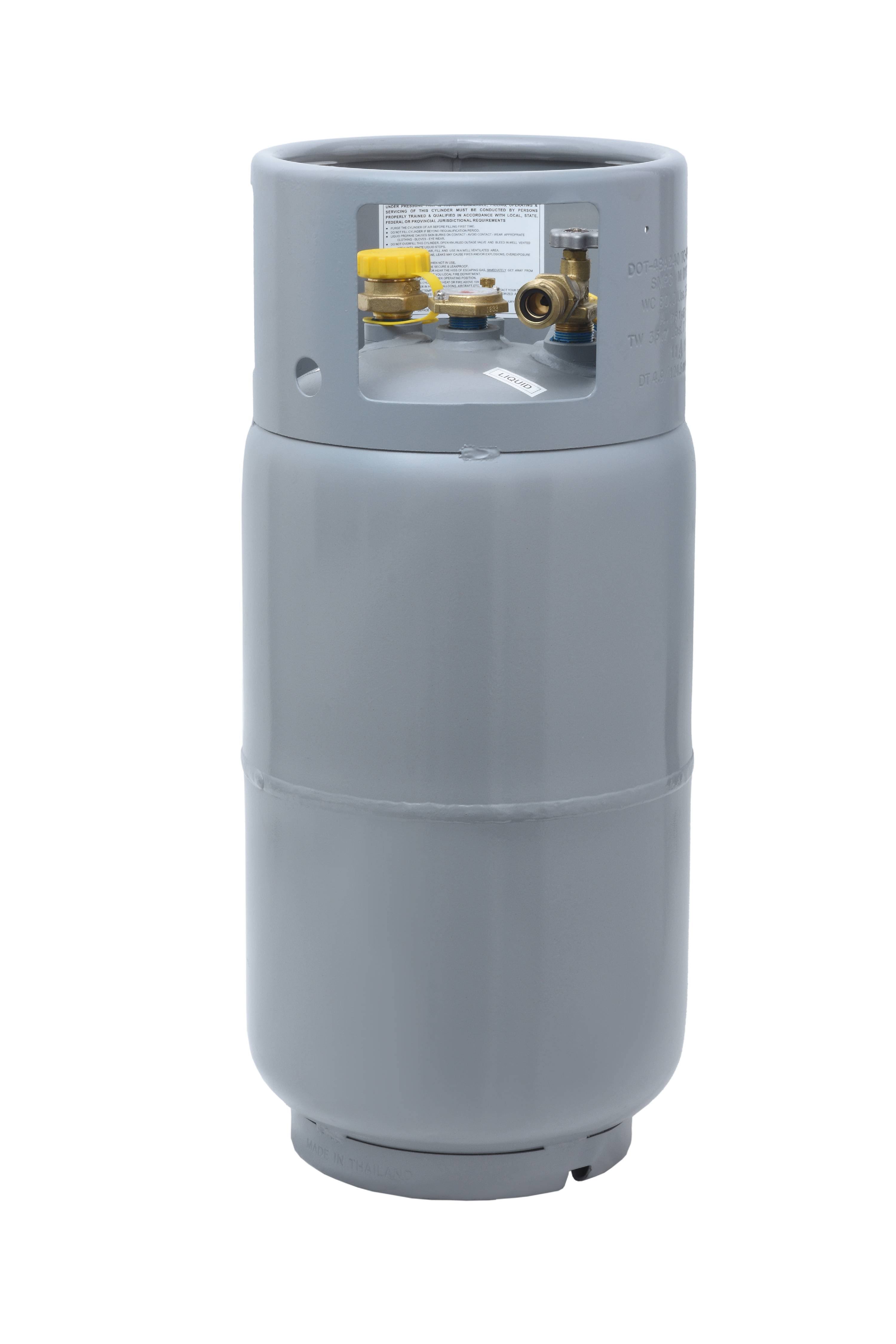 Flame King 33.5lb Steel Propane Tank Forklift Cylinder with Gauge-Instock