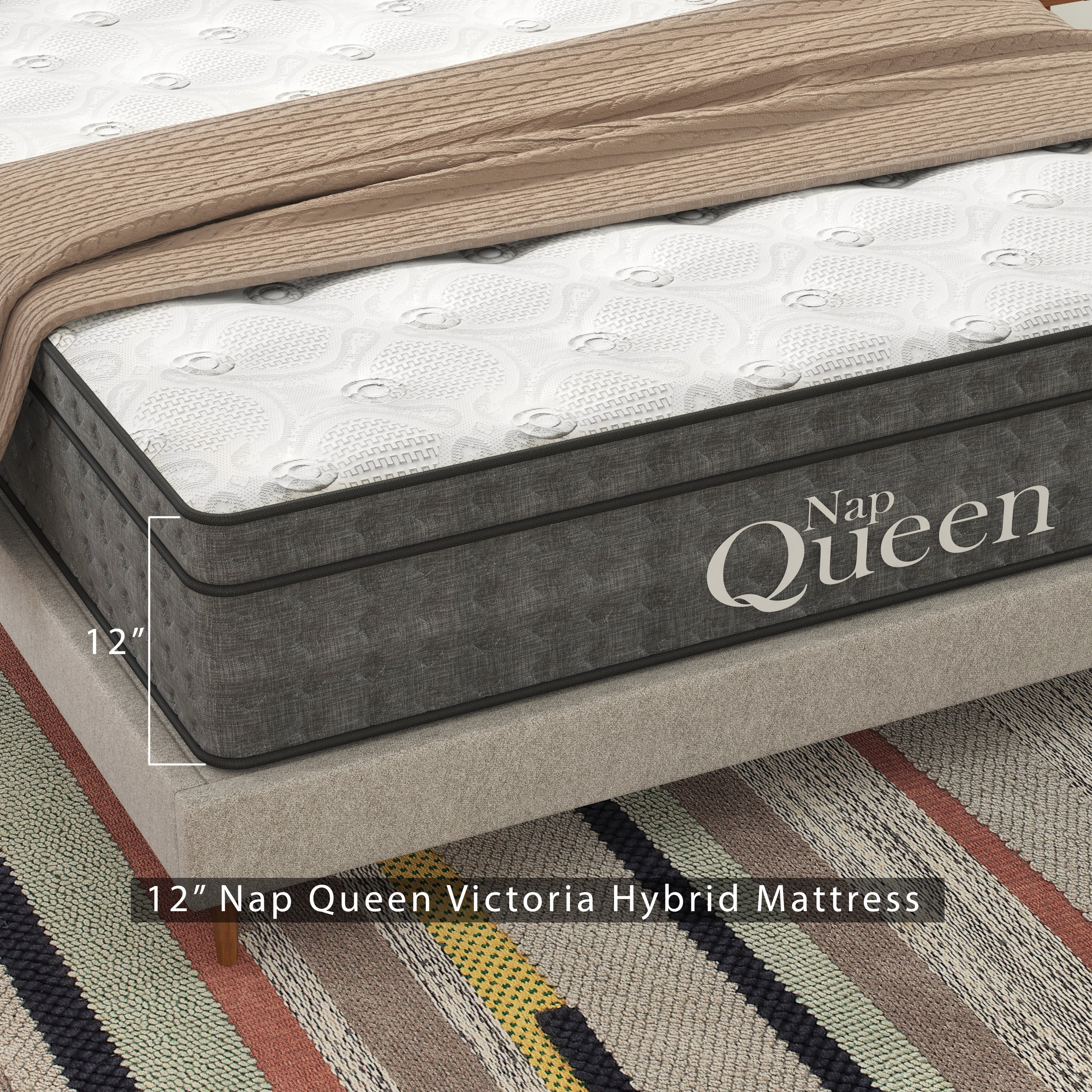 Victoria 12 Hybrid Mattress. Queen