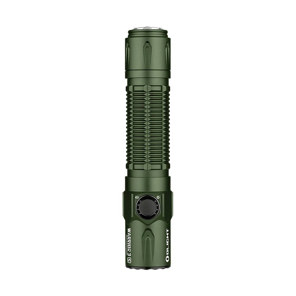 Olight Warrior 3S Tactical Rechargeable LED Flashlight, OD Green