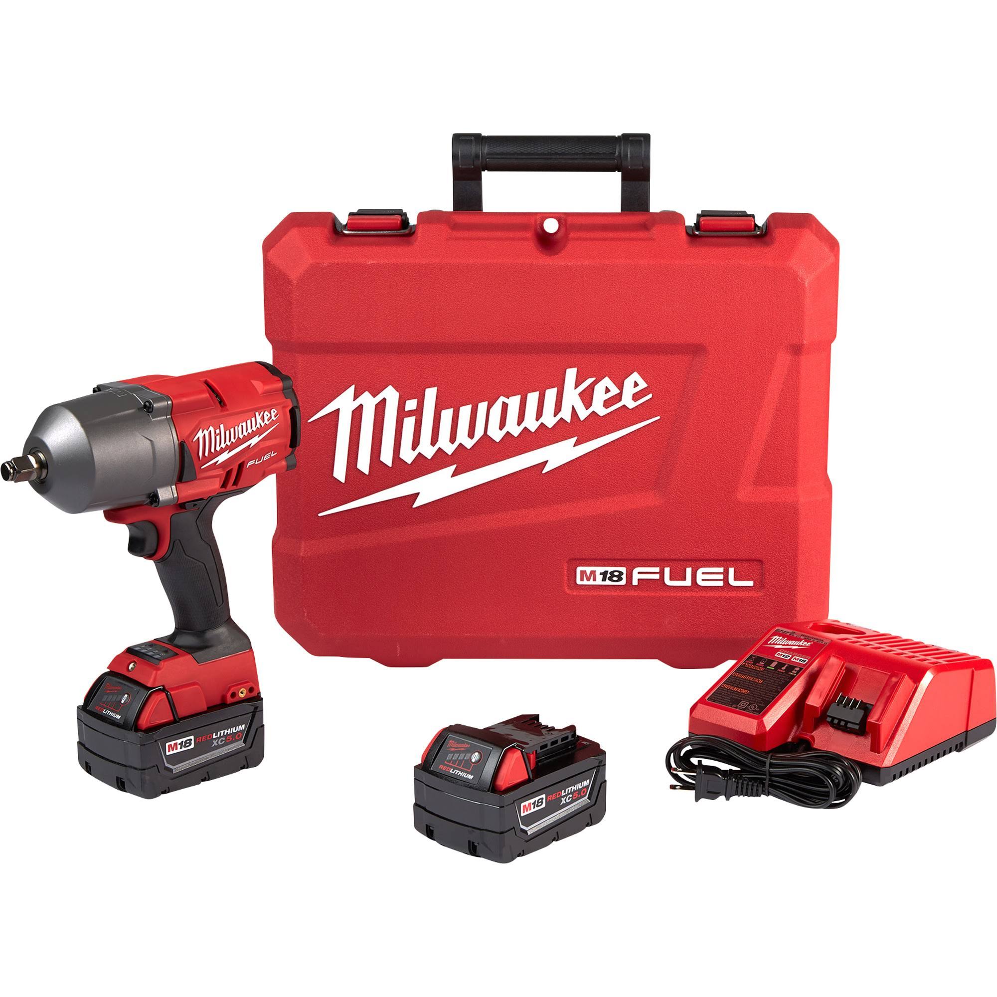 Milwaukee 2767-22R M18 Fuel 1/2 High Torque Impact Wrench with Friction Ring Kit-Instock