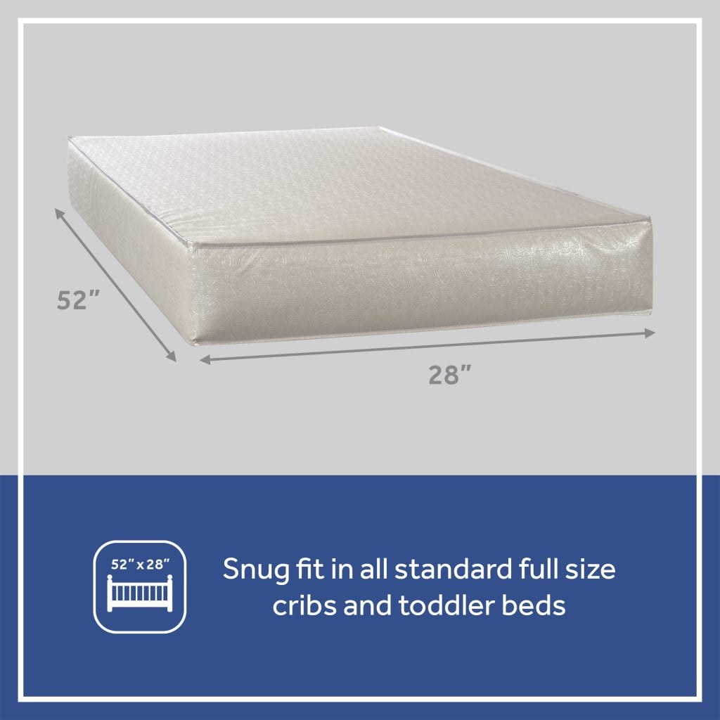 Serene Duo-Sleek Crib Mattress. 2-Stage Foam Baby Mattress. Toddler Mattress. Waterproof
