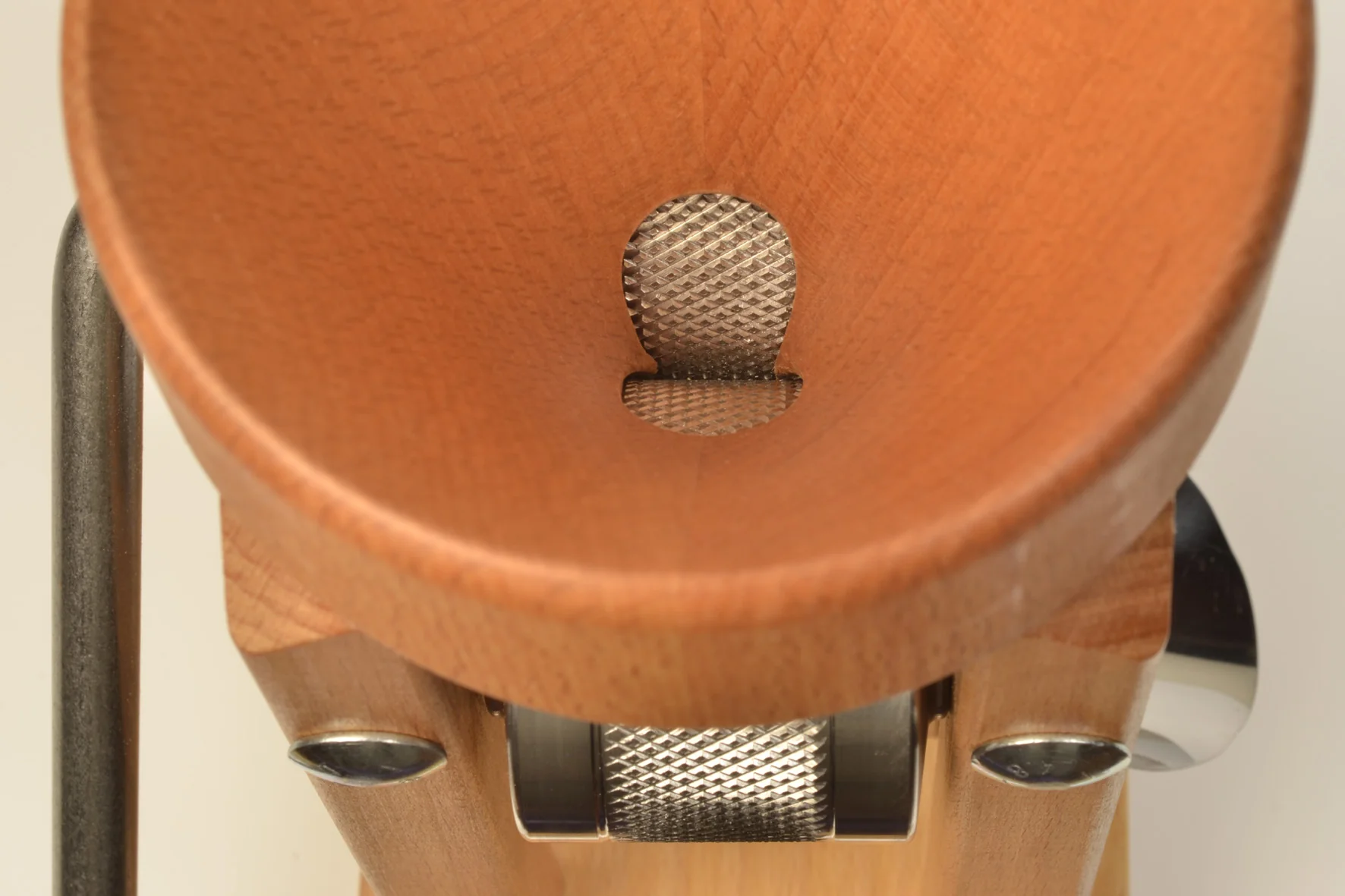 Eschenfelder Grain Flaker. Table Model. Wooden Funnel