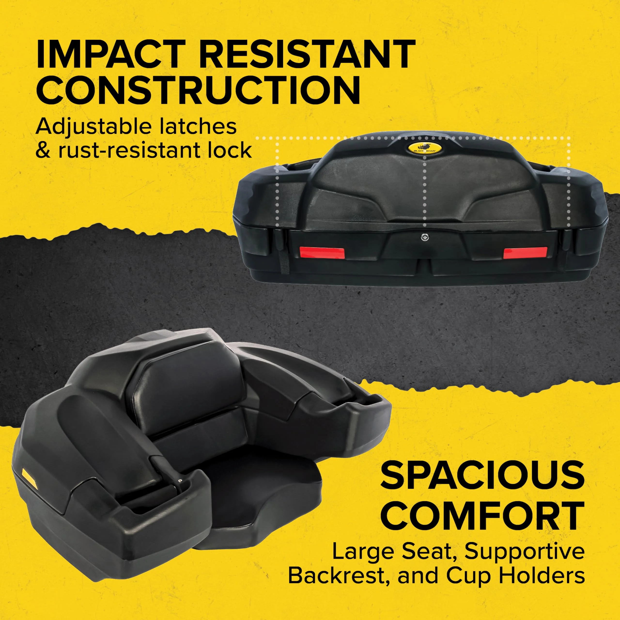 Black Boar Camco UTV/ATV Rear Storage Box and Lounger