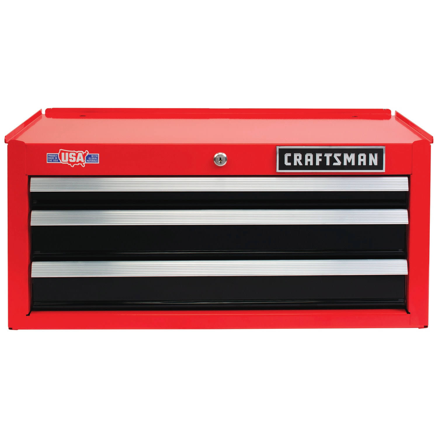 Craftsman 2000 Series 26-in W x 12.25-in H 3-Drawer Steel Tool Chest (Red) Cmst98246rb