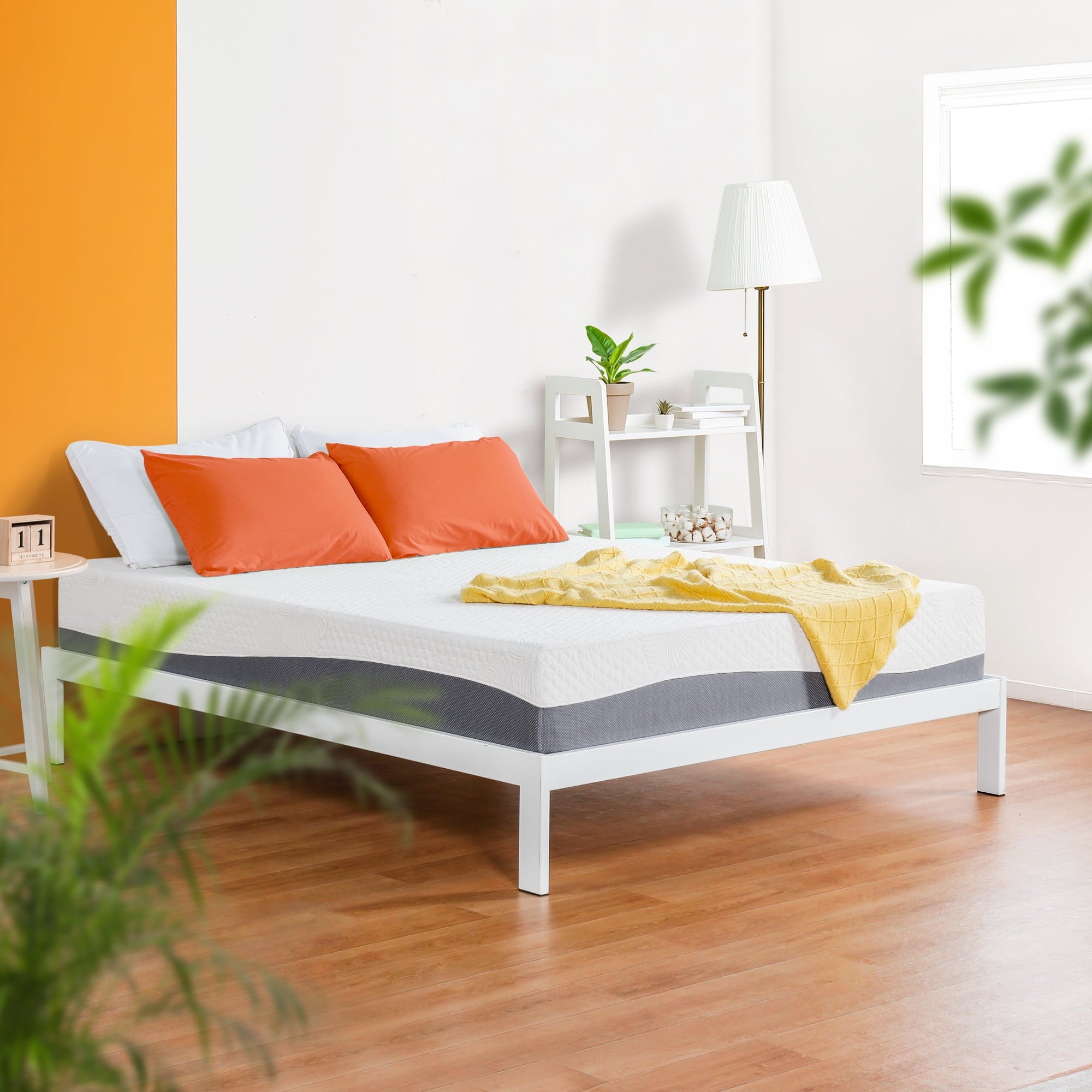 DreamGel 10 Gel Memory Foam Mattress. Full. Grey