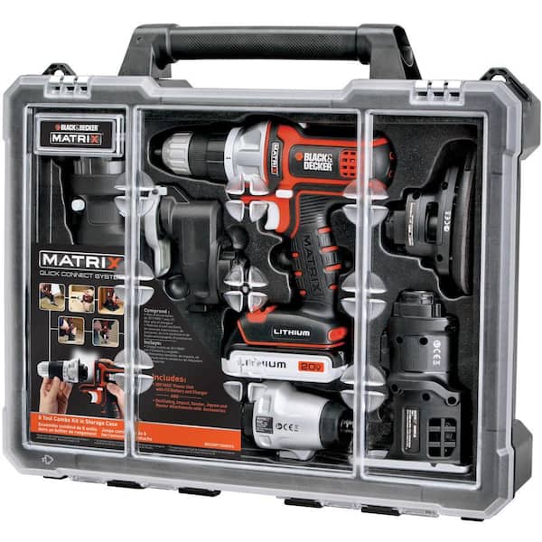 20V Max Lithium-Ion Cordless Matrix 6 Tool Combo Kit with Storage Case