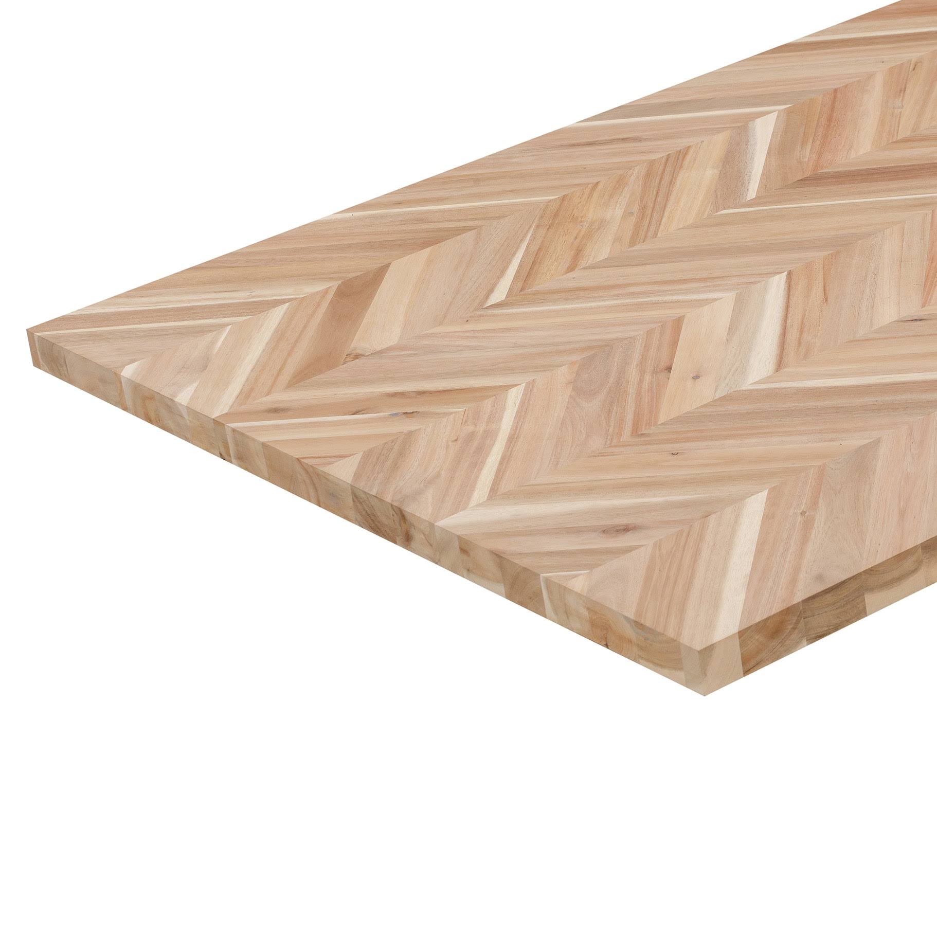 Allen + Roth 72-in x 39-in x 1.5-in Natural Straight Acacia Butcher Block Countertop | ARF1539CHACA-72-Instock
