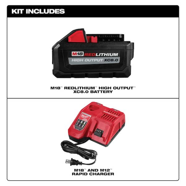 M18 FUEL 18V Lithium-Ion Brushless Cordless Super SAWZALL Orbital Recip Saw. 12.0 Ah. Battery & 8.0ah Starter Kit