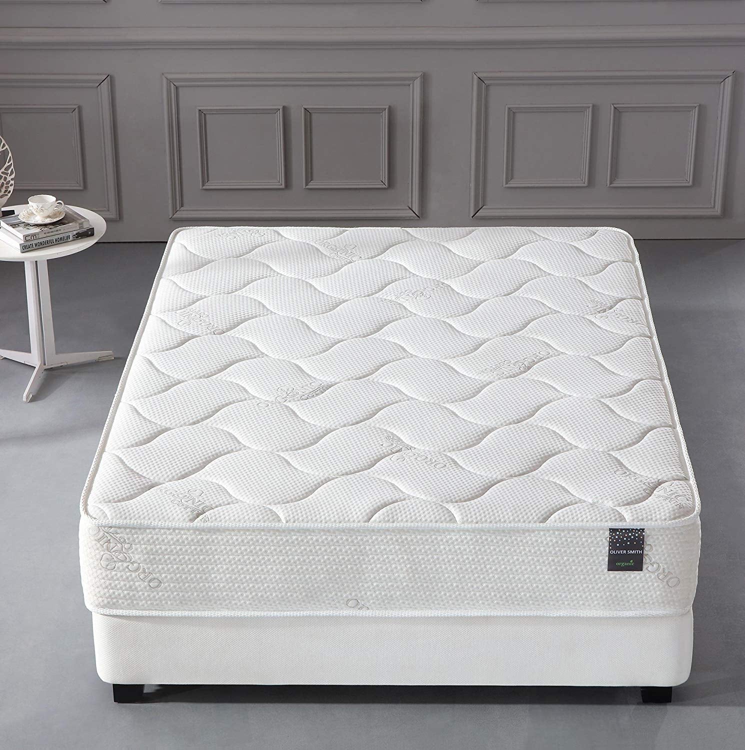 Smith? Organic Cotton 10 Spring & Foam Hybrid Mattress. Firm