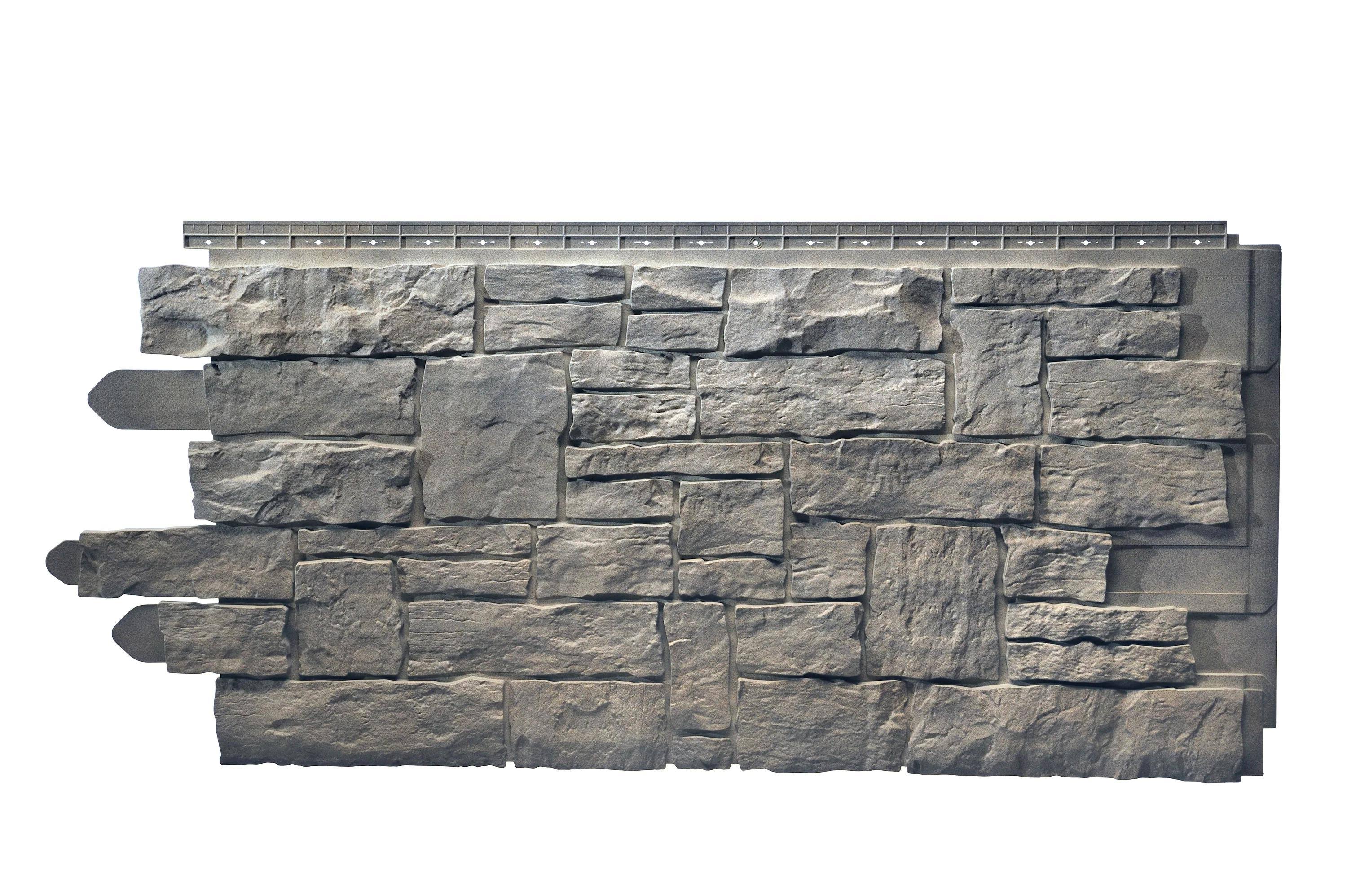 Novik Stacked Stone SK 50-sq ft Smoke Gray Faux Stone Veneer 100140002B-Instock